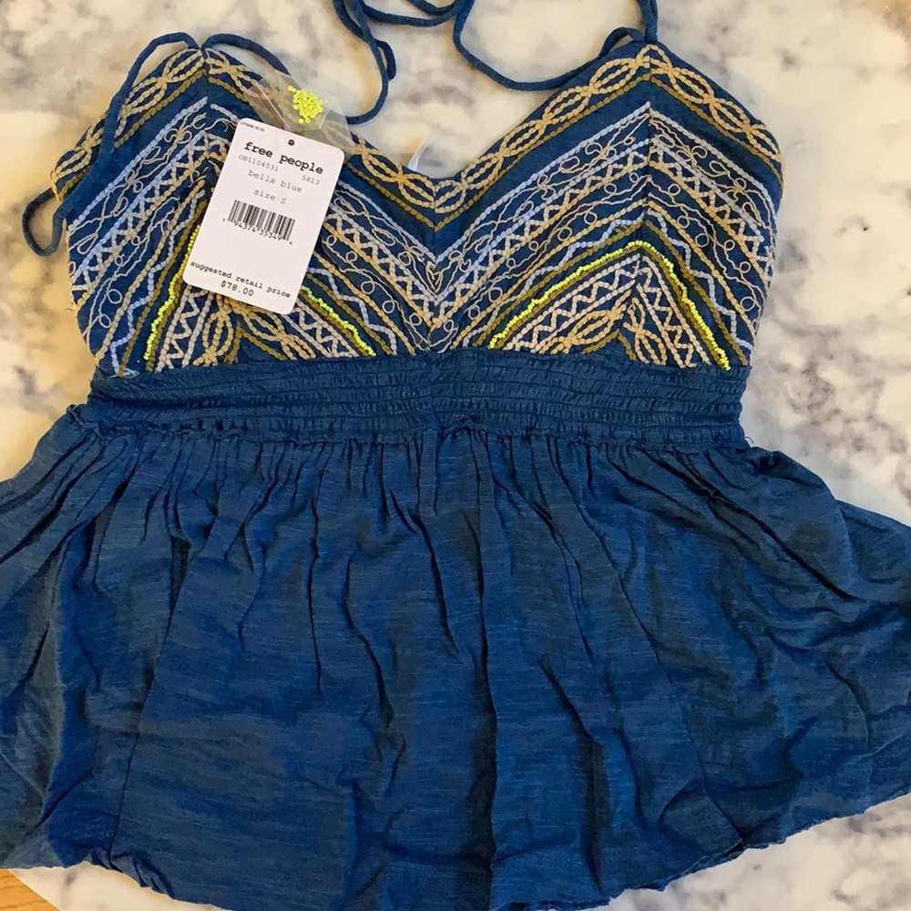 NWT Free People well traveled halter top